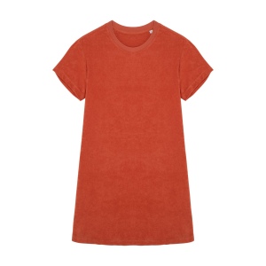 Robe t-shirt écoresponsable en éponge à épaules tombantes femme 4