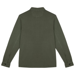 Surchemise écoresponsable délavée en molleton gratté homme 17
