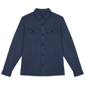 Surchemise écoresponsable délavée en molleton gratté homme 11