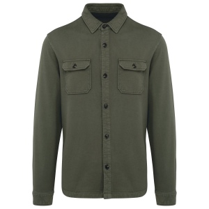 Surchemise écoresponsable délavée en molleton gratté homme 12