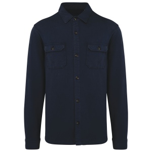 Surchemise écoresponsable délavée en molleton gratté homme 3