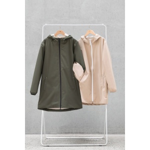 Veste écoresponsable imperméable doublée en sherpa unisexe 14