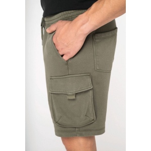 Short cargo écoresponsable délavé French Terry homme 7