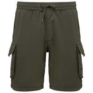 Short cargo écoresponsable délavé French Terry homme 4