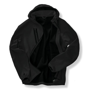 Veste Softshell 3 couches recyclée à capuche unisexe 2