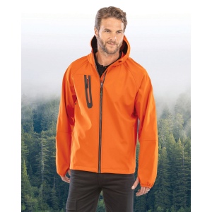 Veste Softshell 3 couches recyclée à capuche unisexe