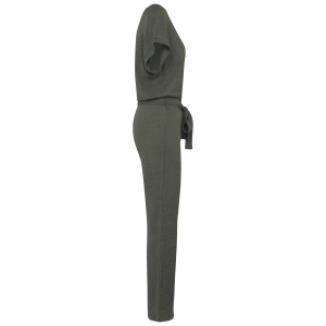 Combinaison en maille manches courtes en lin femme 13