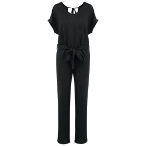 Combinaison en maille manches courtes en lin femme 2