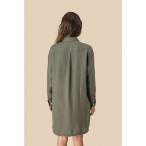 Robe chemise en lin femme 5