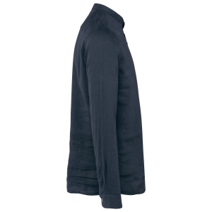 Chemise à col Mao délavée  en lin homme 13