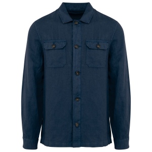Surchemise délavée en lin homme 3