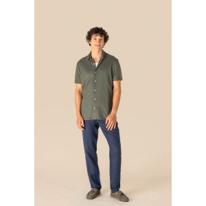 Chemise à manches courtes en lin homme 5