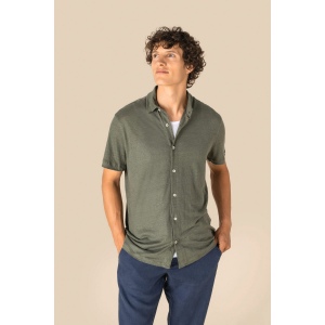 Chemise à manches courtes en lin homme 6