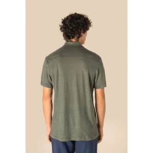 Chemise à manches courtes en lin homme 7