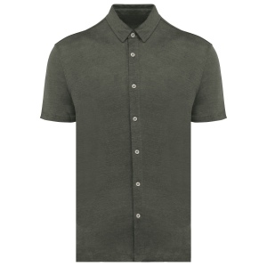 Chemise à manches courtes en lin homme 4
