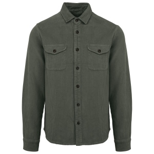 Surchemise écoresponsable délavée en velours côtelé homme 4