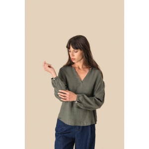 Blouse en lin femme 6