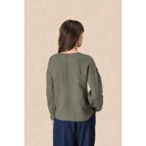 Blouse en lin femme 7