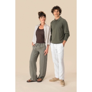 Pantalon délavé en lin homme 8