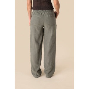 Pantalon délavé en lin femme 8