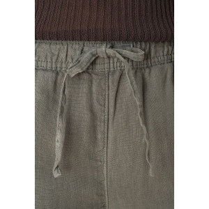 Pantalon délavé en lin femme 9