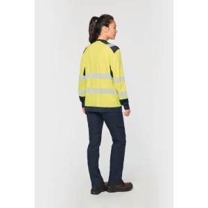 T-shirt de sécurité recyclé col rond manches longues unisexe 14