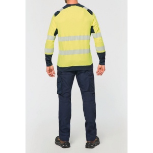 T-shirt de sécurité recyclé col rond manches longues unisexe 19