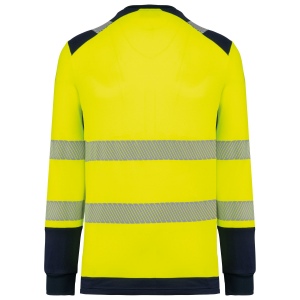 T-shirt de sécurité recyclé col rond manches longues unisexe 21