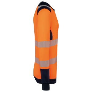 T-shirt de sécurité recyclé col rond manches longues unisexe 22