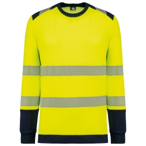 T-shirt de sécurité recyclé col rond manches longues unisexe 3