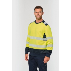 Sweat-shirt de sécurité recyclé col rond unisexe 4