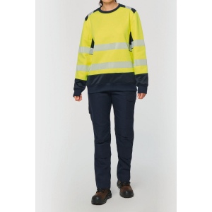 Sweat-shirt de sécurité recyclé col rond unisexe 14