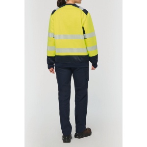 Sweat-shirt de sécurité recyclé col rond unisexe 15