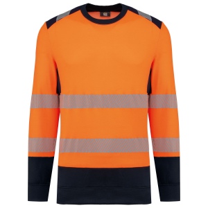 Sweat-shirt de sécurité recyclé col rond unisexe 2