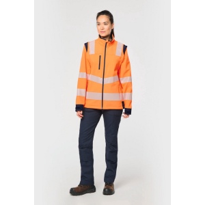 Veste softshell de sécurité recyclée avec manches détachables unisexe 13