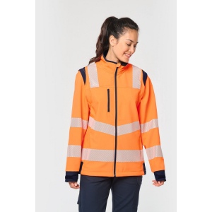Veste softshell de sécurité recyclée avec manches détachables unisexe 14