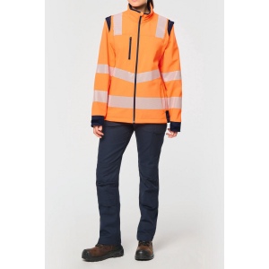 Veste softshell de sécurité recyclée avec manches détachables unisexe 16