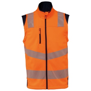 Veste softshell de sécurité recyclée avec manches détachables unisexe 19
