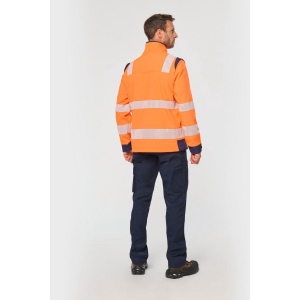 Veste softshell de sécurité recyclée avec manches détachables unisexe 5