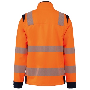 Veste softshell de sécurité recyclée avec manches détachables unisexe 23
