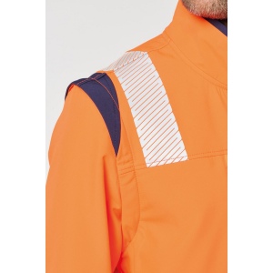 Veste softshell de sécurité recyclée avec manches détachables unisexe 7