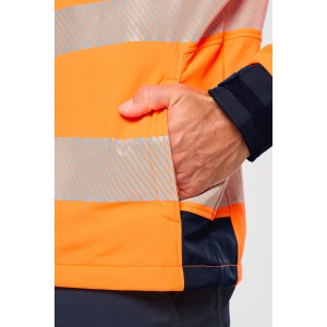 Veste softshell de sécurité recyclée avec manches détachables unisexe 9