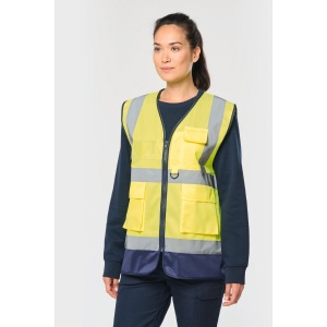Gilet de sécurité haute visibilité recyclé avec zip unisexe 15