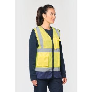 Gilet de sécurité haute visibilité recyclé avec zip unisexe 16