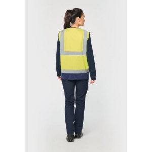 Gilet de sécurité haute visibilité recyclé avec zip unisexe 17