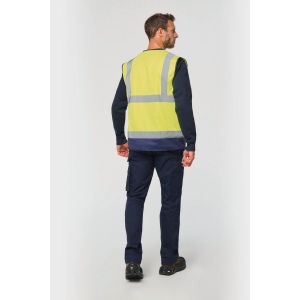 Gilet de sécurité haute visibilité recyclé avec zip unisexe 7