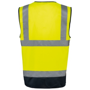 Gilet de sécurité haute visibilité recyclé avec zip unisexe 25