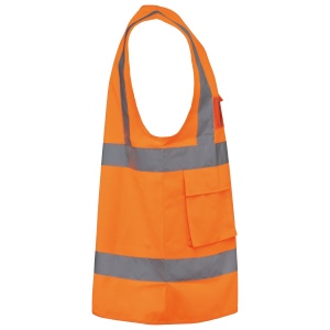 Gilet de sécurité haute visibilité recyclé avec zip unisexe 26