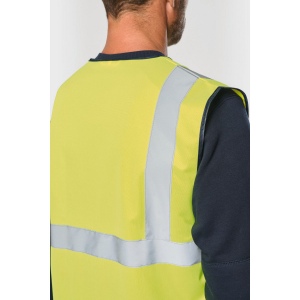 Gilet de sécurité haute visibilité recyclé avec zip unisexe 12
