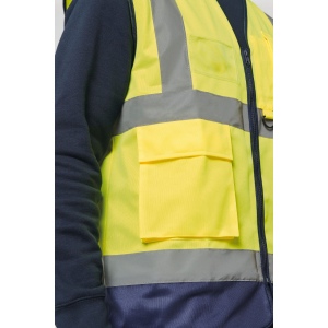 Gilet de sécurité haute visibilité recyclé avec zip unisexe 13